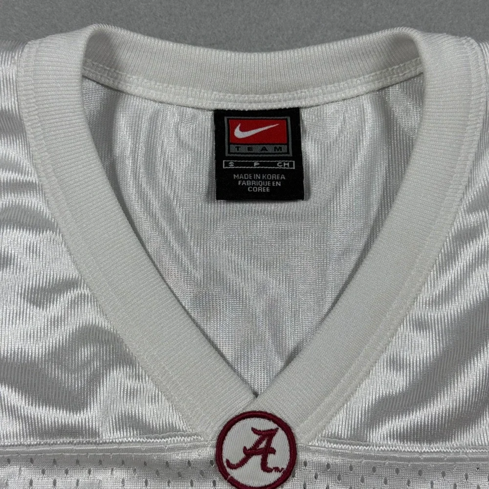 Nike Alabama Crimson Tide Jersey Mens Small White #4 Crimson Football Mesh